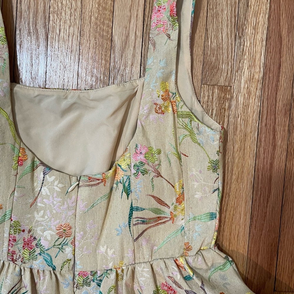 CIDER Floral Tapestry Mini Dress - Picture 14 of 14